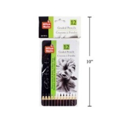 pencils graded 12pk in tin case 5H 4H 3H 2H H F B 2B 3B 4B 5B 6B
