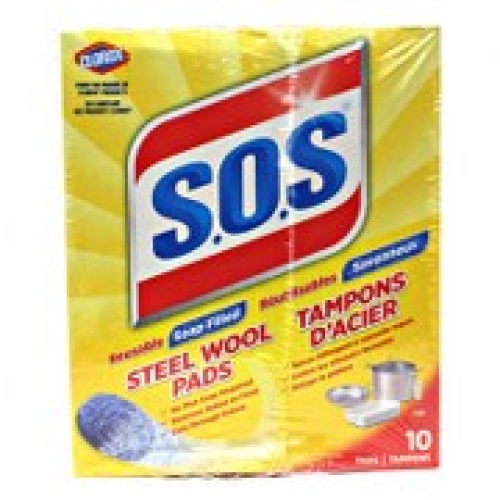 Steel Wool Pads 10pk S.o.s