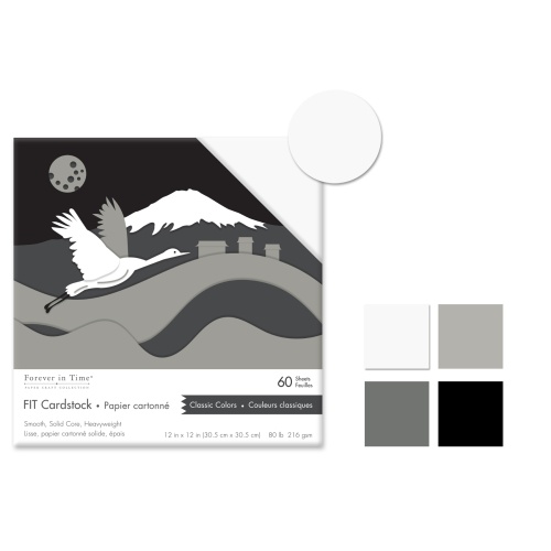 Classic Colors Scrapbook Cardstock: 12x12