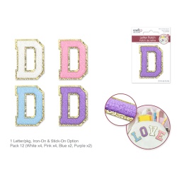 2.5 Iron-On Letter/Sticker Patch 3D Chenille D"