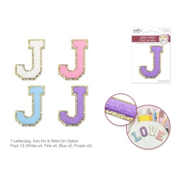 2.5 Iron-On Letter/Sticker Patch 3D Chenille J"