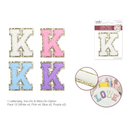2.5 Iron-On Letter/Sticker Patch 3D Chenille K"