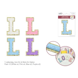 2.5 Iron-On Letter/Sticker Patch 3D Chenille L"