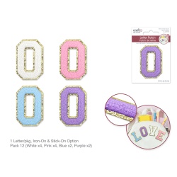 2.5 Iron-On Letter/Sticker Patch 3D Chenille O"