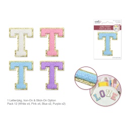 2.5 Iron-On Letter/Sticker Patch 3D Chenille T"