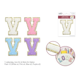 2.5 Iron-On Letter/Sticker Patch 3D Chenille V"