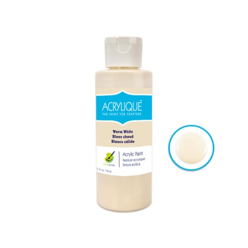 Acrylic Paint 005 WARM WHITE 4oz Acrylique