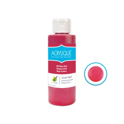 Acrylic Paint 035 HOLIDAY RED 4oz Acrylique