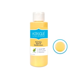 Acrylic Paint 075 VIVID YELLOW 4oz Acrylique