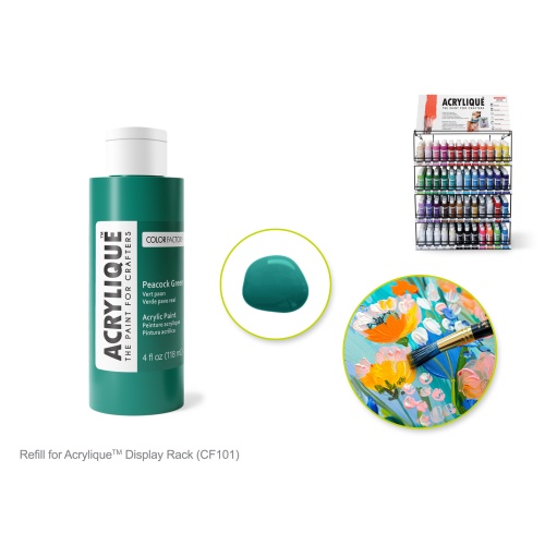Acrylic Paint 150 PEACOCK GREEN 4oz Acrylique