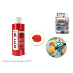 Acrylic Paint 187 RED METALLIC 4oz Acrylique