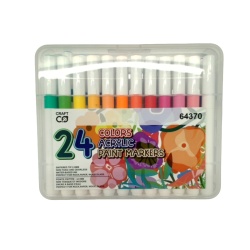 Acrylic Paint Markers 24pk. Assorted Colours Craft Co