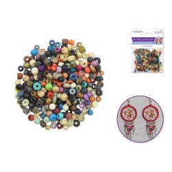 Bone Beads: B) Multi-Mix 4mm-6mm 100% Bone 20grm