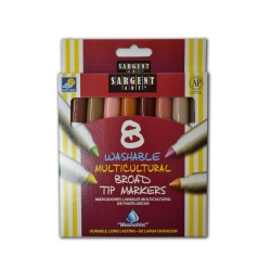 Broad Tip Markers 8pk Washable Sargent