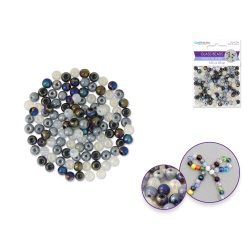 Classic Glass Beads: 6mm Round A/b Polish Effect 30g E) Classic