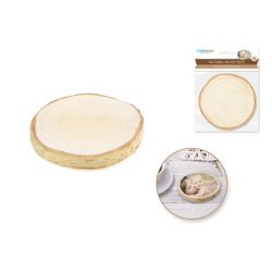 Craftwood: Natural Birch Slice 9cm.