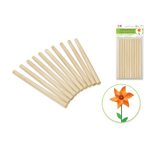 Craftwood: Natural Dowel 3/8 x 6