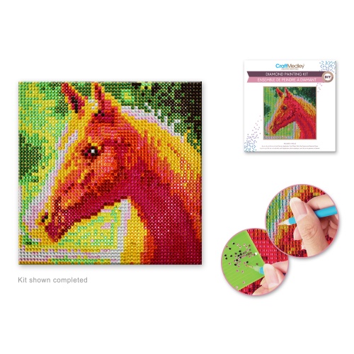 Diamond Painting Kit DIY A) Horse