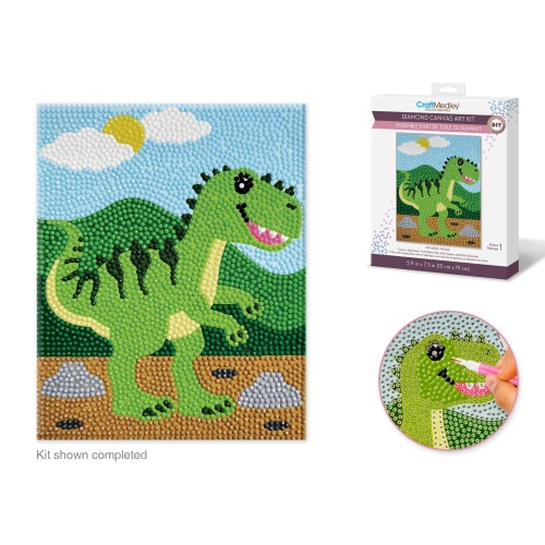 Diamond Painting Kit DIY C) T-Rex