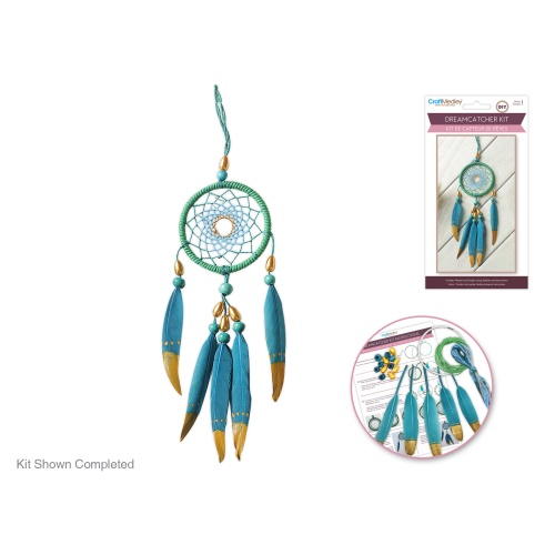 Dream Catcher w/Beads DIY A) Turquoise