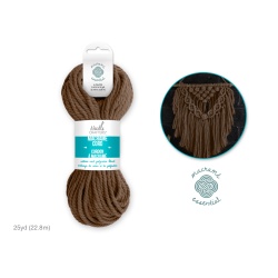 Macrame Cord E-Chocolate Brown 4mm 25yds Needlecrafters