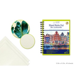 Mixed Media Artist Pad 5.88x8.25" (A5) 180gsm 40 Sht AF"