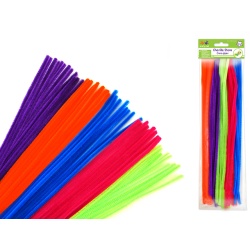 Pipe cleaners 6mmx30cm 40 pack glamour mix