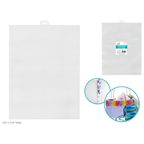 Plastic Canvas 7-Mesh 10 x 13 White