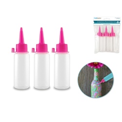 Plastic EZ Squeeze Bottles 3pc 2 fl oz 60ml