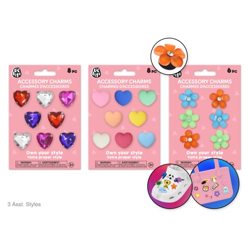 Shoe & Tote Accessory Charms Asst8eax3stl C) Passion Pieces