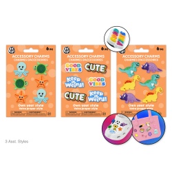 Shoe & Tote Accessory Charms Asst8eax3stl D) Cute & Colorful