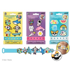 Silicone Bracelet DIY Charm Kit Asst 8eax3styles
