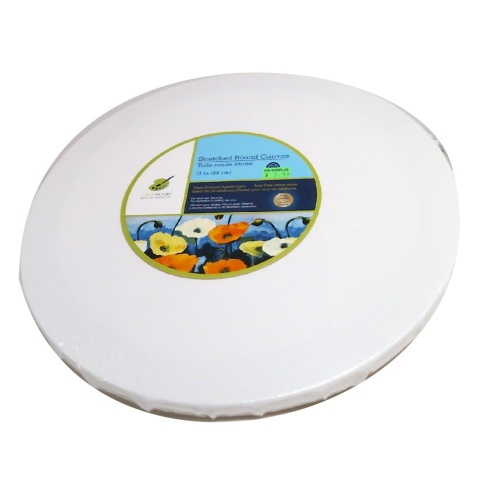 Stretch Artist Canvas Round  13 Primed Back-Stapled
