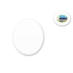 Stretch Artist Canvas: Oval 9x12" Primed Back-Stapled"