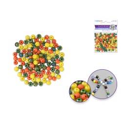 Tropicana Glass Beads: 6mm Round A/b Polish Effect 30g C) Tropicana