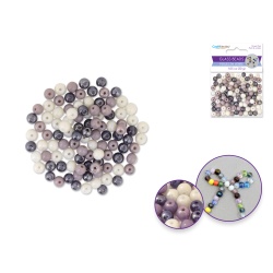Vineyard Glass Beads: 6mm Round A/b Polish Effect 30g A) Vineyard