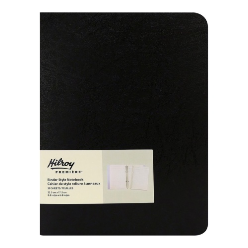 Binder Style Notebook 100pgs 10.7x 7.6 Inch Hilroy