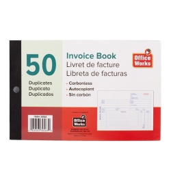 Invoice Book 50 Duplicate Office Works
