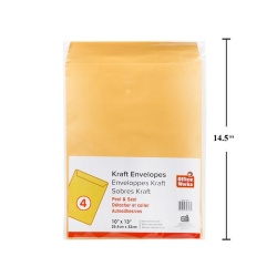 Kraft Envelopes 4-pc 10x13 Office Works"