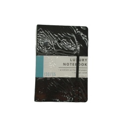 Luxury Notebook Black 5.5 x 8.25" College Ruled"