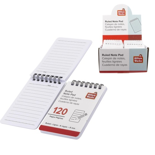 Note Pad Ruled 120 pages Desk Tech