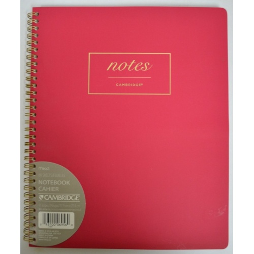 Notebook Cambridge 160pgs Coil 11x9