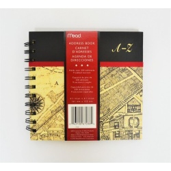 Address Book Holds 250 Addresses Mead