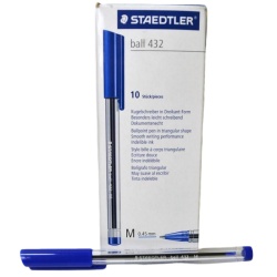 Ball Point Pen 10pk Ball Point Pen Blue Ink Staedtler