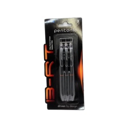 Ballpoint Pen 3pk. Black Ink Fine Point Pentonic Linc