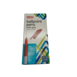 Ballpoint Pens 12pk. Red Office Depot