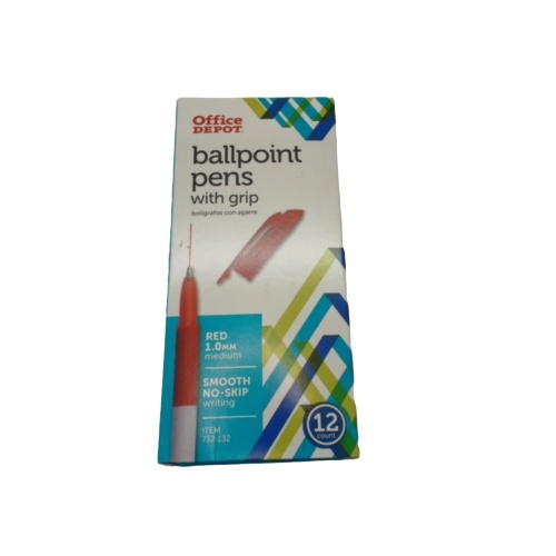 Ballpoint Pens 12pk. Red Office Depot
