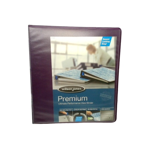 Binder 1 Ultimate Performance View Eggplant Wilsonjones