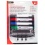 Dry Erase Marker 5-pc set 4 colors, Rd/Bu/Bk/Gr DeskTech