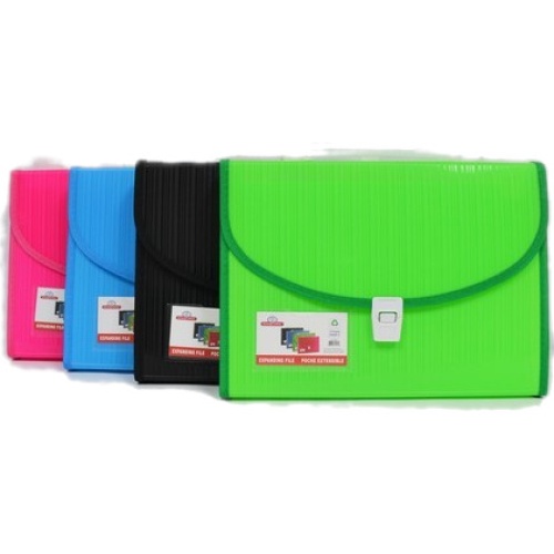 Expanding File 13 Pockets Asst'd Colors